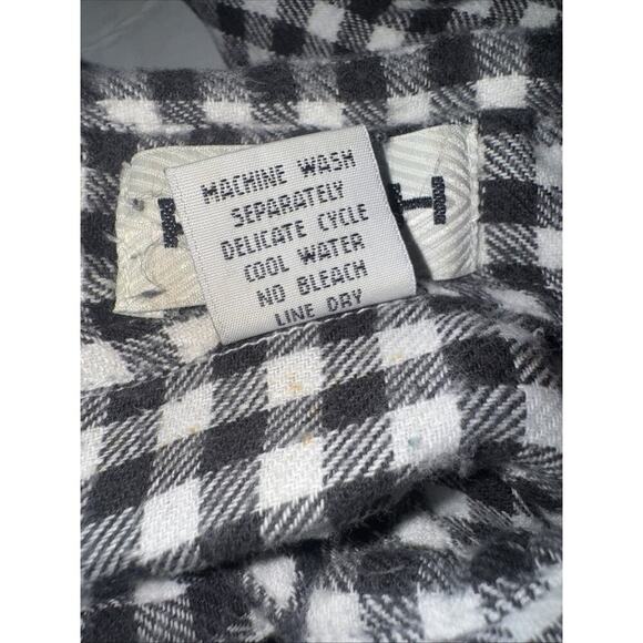 Vintage Punch Tartan Plaid Shirt Size M Black/White Left Breast Pocket - Picture 9 of 10